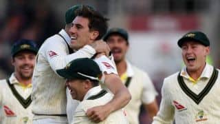 Ashes 2019: Pat Cummins' twin strikes leave Australia on the brink of retaining Ashes